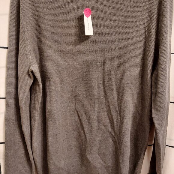 Banana Republic Grey NWT Men’s L Crew Neck Sweater - Picture 3 of 13